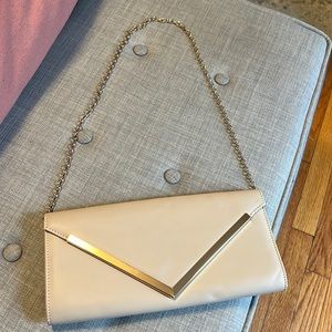 Beige clutch